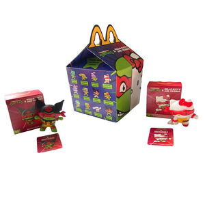 McDonalds Happy Meal TMNT x Hello Kitty 2025 Kuromi Raphael 2 pcs Premium Toy